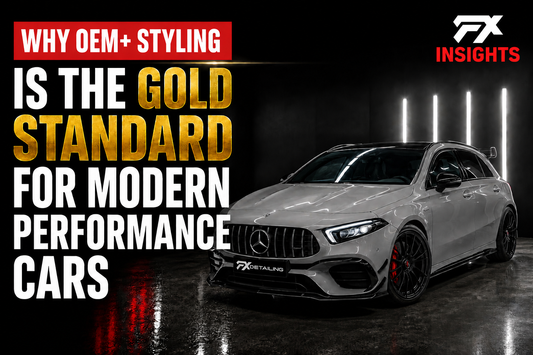 Mercedes A Class with OEM+ styling modifications illustrating why OEM+ styling is the gold standard for modern performance cars
