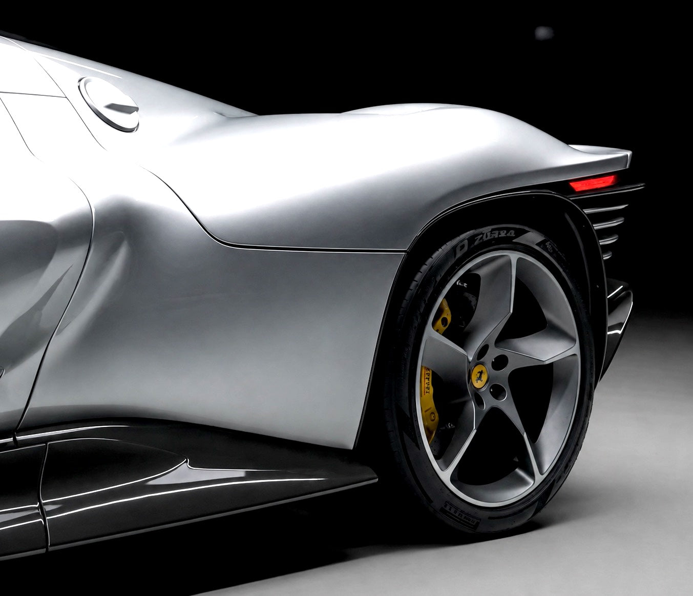 Ferrari SP3 Daytona following paint correction and ceramic protection in Charlwood Surrey